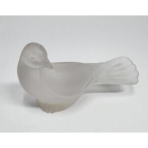 Vintage Lenox 1st Edition 2500 Frosted Fine Crystal Dove Figurine Germany
